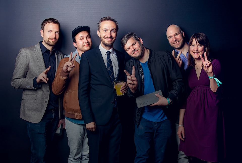 la red mit Jan Böhmermann auf dem Deutschen Digital Award 2015