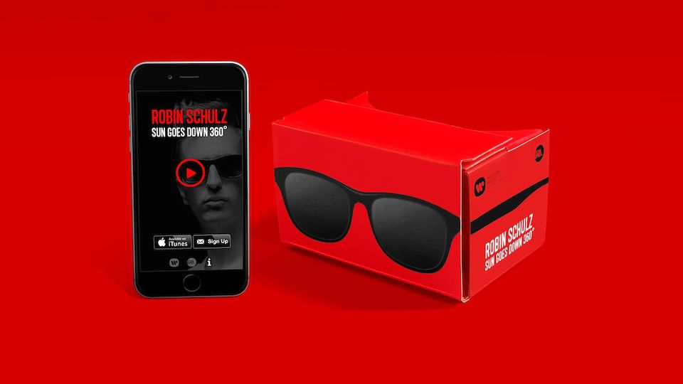 Robin Schulz 360° iPhone App und 360° Cardboard-Mailing