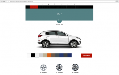 Kia Sportage – Digitale Kampagne – Website – Desktop